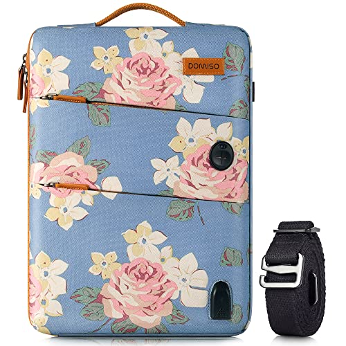 DOMISO 10,1-10,5 Pulgadas Funda Protectora con Puerto de Carga USB 3ways Bolso Bandolera para...