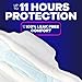 Always Maxi Overnight Pads with Wings for Women, Size 4, Overnight Absorbency, Unscented, 33 Count