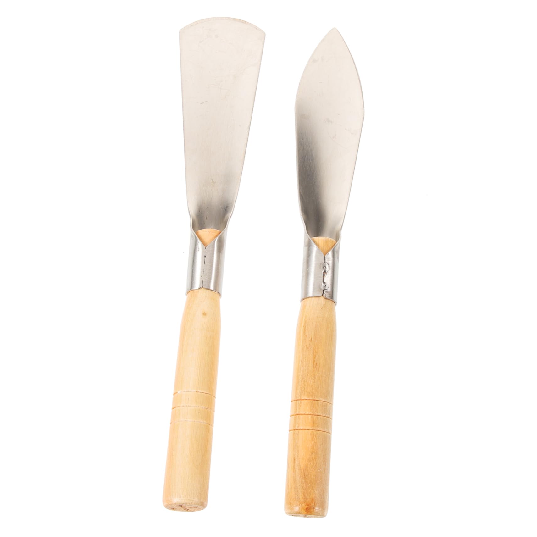 Abaodam 2-Piece Garden Tool Set Shovel Trowel Wooden Handle for Transplanting Digging Weeding