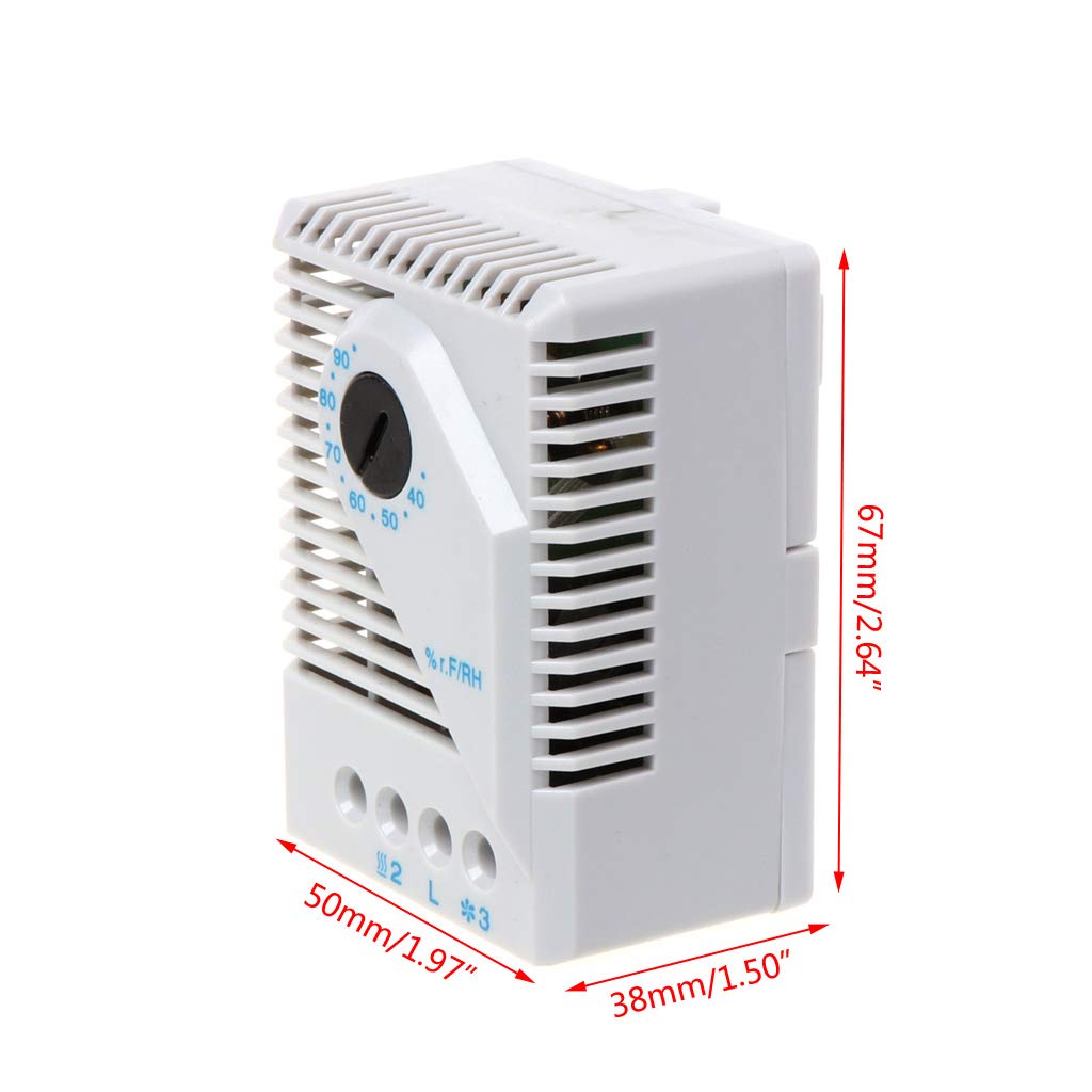 Controlador Humedad Higrostato Mecánico Para Gabinete MFR012 Dispositivo Ventilador Filtro Control Controlador Humedad Sensibilidad Para Reptiles