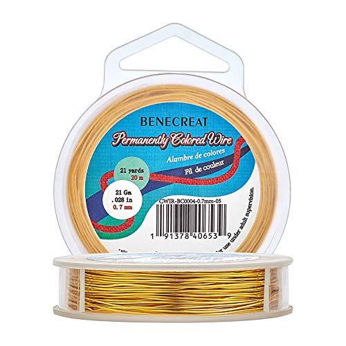 Alambre de cobre dorado que no se oxida para proteger tus diseños de joyería