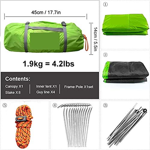 Tente backpacking imperméable et légère pour le trekking de montagne - 5