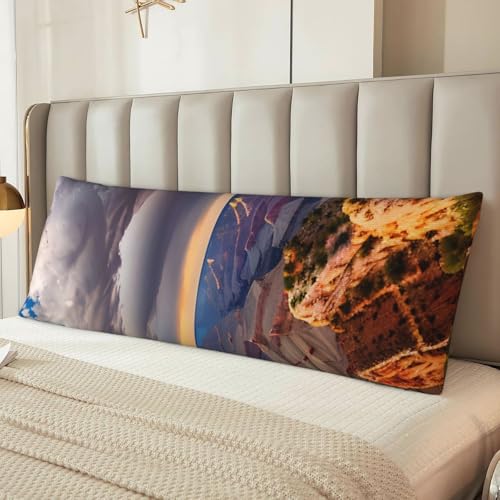 Housse de coussin avec fermeture éclair douce pour lit long 50x137 - 7