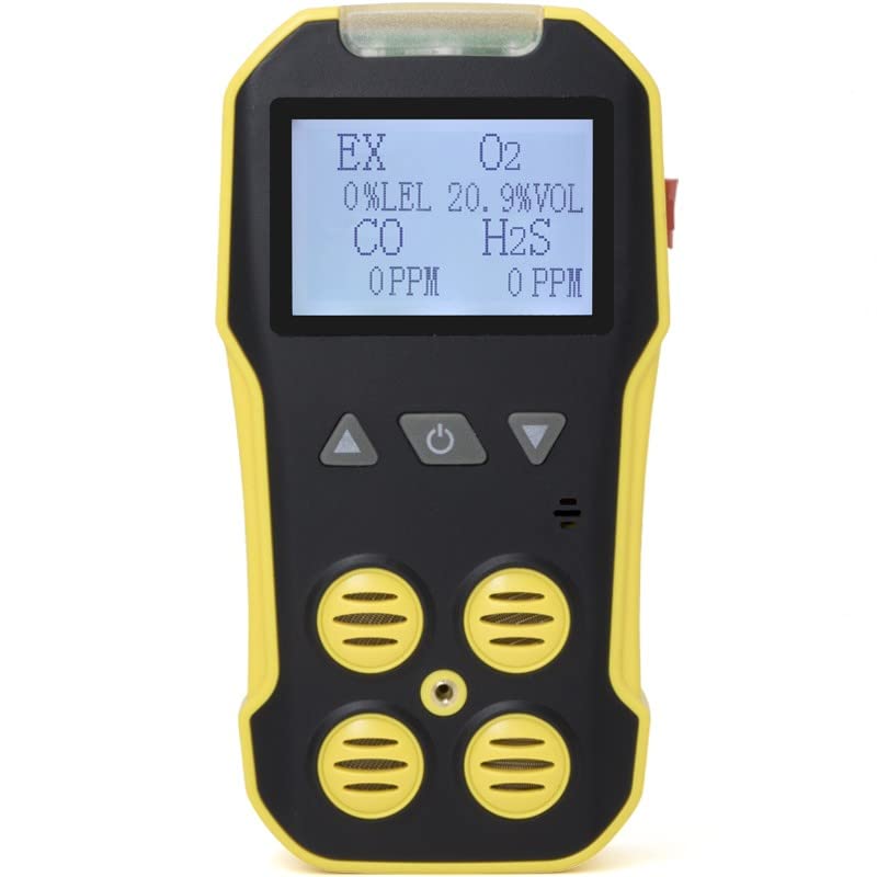 Bosean Portable Multi Gas Detector (LEL, O2, CO, H2S) Underground Channels, Mining Industry | IP65 Rating | ATEX Approved | Model : BH-4A