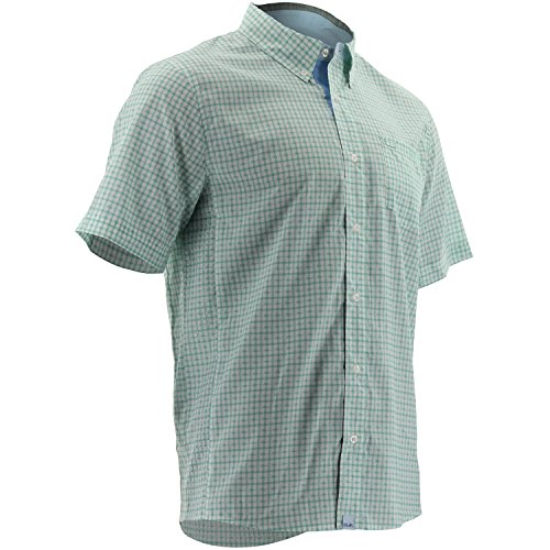 Huk Santiago Manches Courtes pour Homme - Chemise de pêche technique bleue