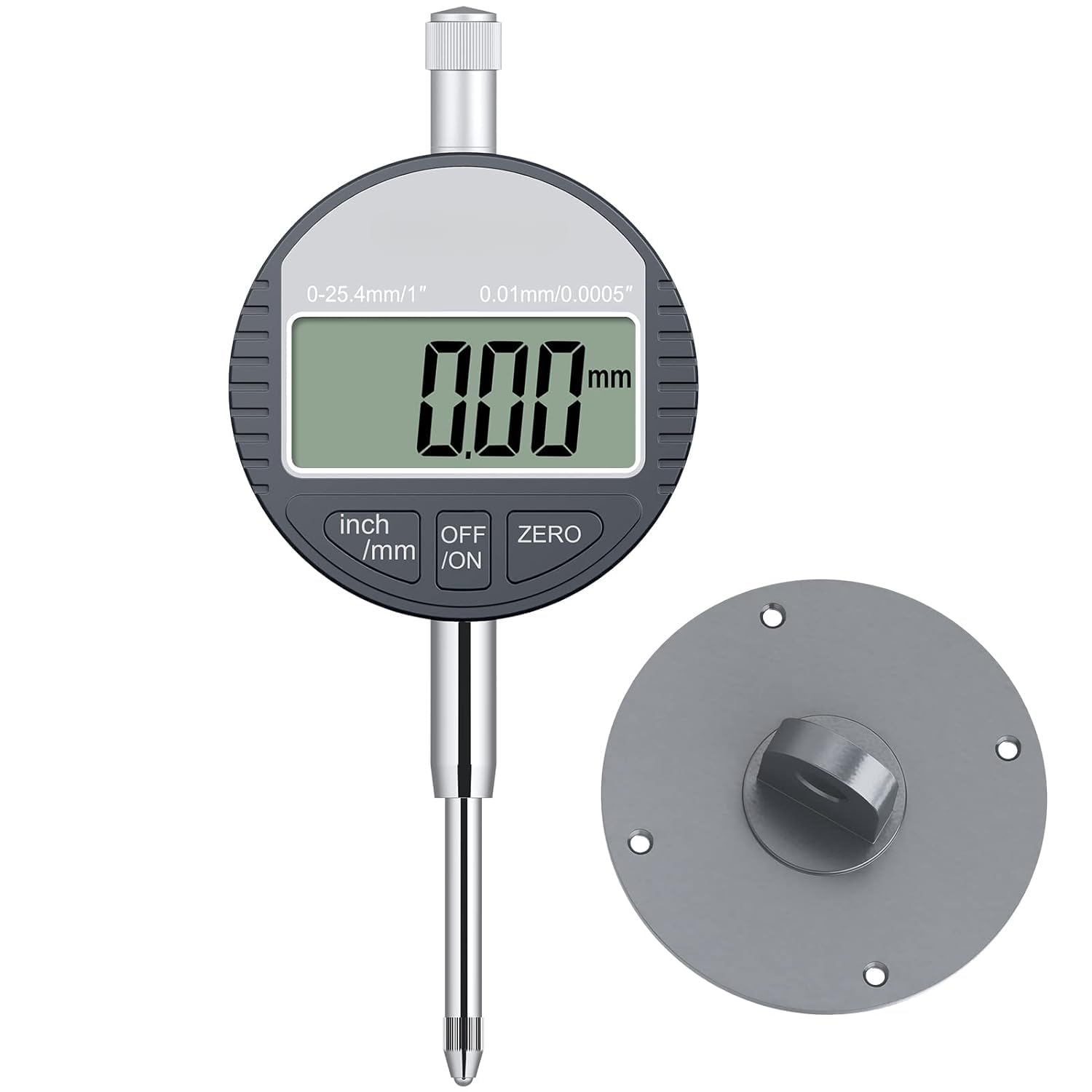 Real Instruments Electronic Digital Dial Indicator Gauge Inch/Metric Conversion 0-1 Inch/25.4 mm Digital Probe Indicator Dial Test Gauge High Resolution: 0.0005/0.01mm (B0D3H8G8W7) Amazon Price History, Amazon Price Tracker