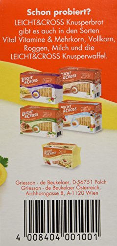 LEICHT&CROSS Knusperbrot Goldweizen, 8er Pack (8 x 125 g)