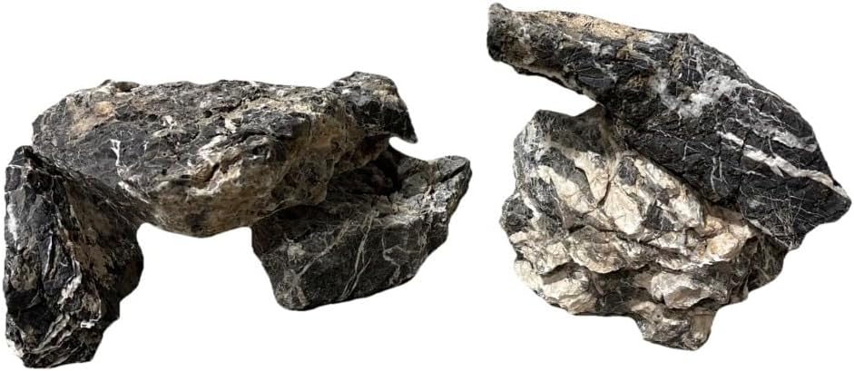 Premium Aquascaping Rocks for Freshwater & Planted Aquariums - Seiryu, Large 8"+, 35 lb