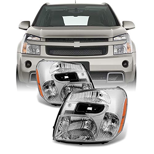 AKKON - For Chevy Equinox SUV Clear Headlights Headlamps Front Lamps Replacement Left + Right Pair set