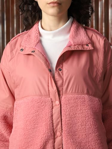 Image of High Star Women Printed Polyster Oversized Fit Hood Long Sleeve Sweatshirts
