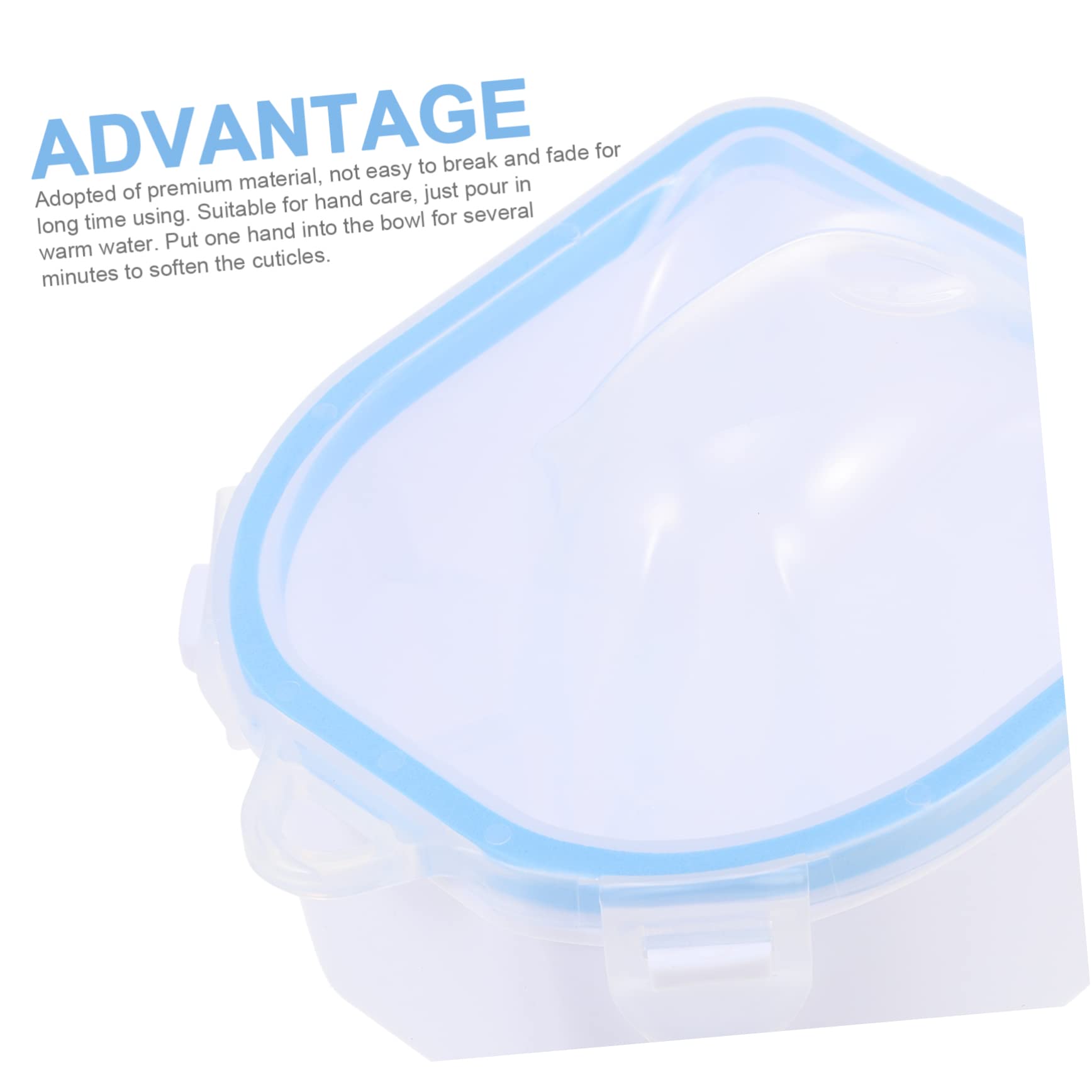 IWOWHERO 2pcs Manicure Spa Nail Polish Remover Container Soak Bowl for Home Salon