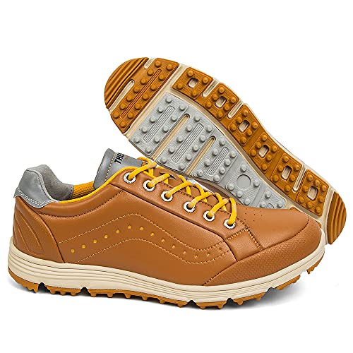 Image of THESTRON 2021 Men Golf Shoes Professional Spikes Golf Sport Sneakers Waterproof Mens Trainers Golfing