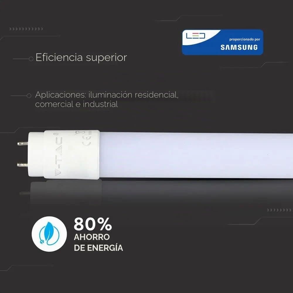 Juego de 5 tubos LED de 150 cm T8 G13, 20 W, 4000 K, blanco neutro