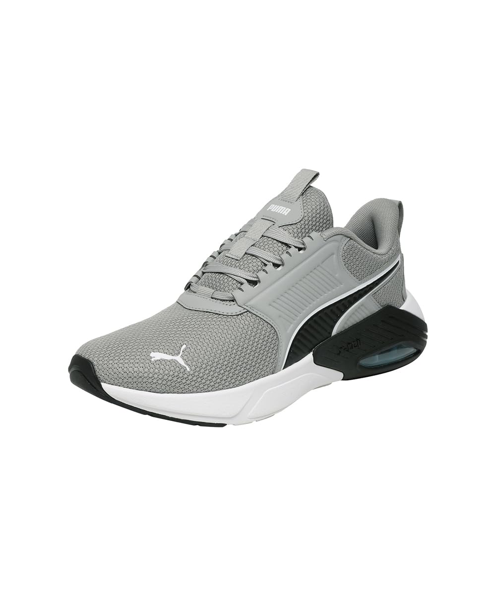 Puma Unisex X-Cell Nova FS Straßen-Laufschuh, Gray Echo Black-Vibrant Blue, 47 EU, Grau Echo Puma Schwarz Lebendiges Blau, 48.5 EU