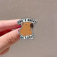 2 pçs Broche de Capivara de Desenho Animado Bonito Metal Animal Badge Mochila Bolso Decoração para Uso Diário, 3 * 3 cm