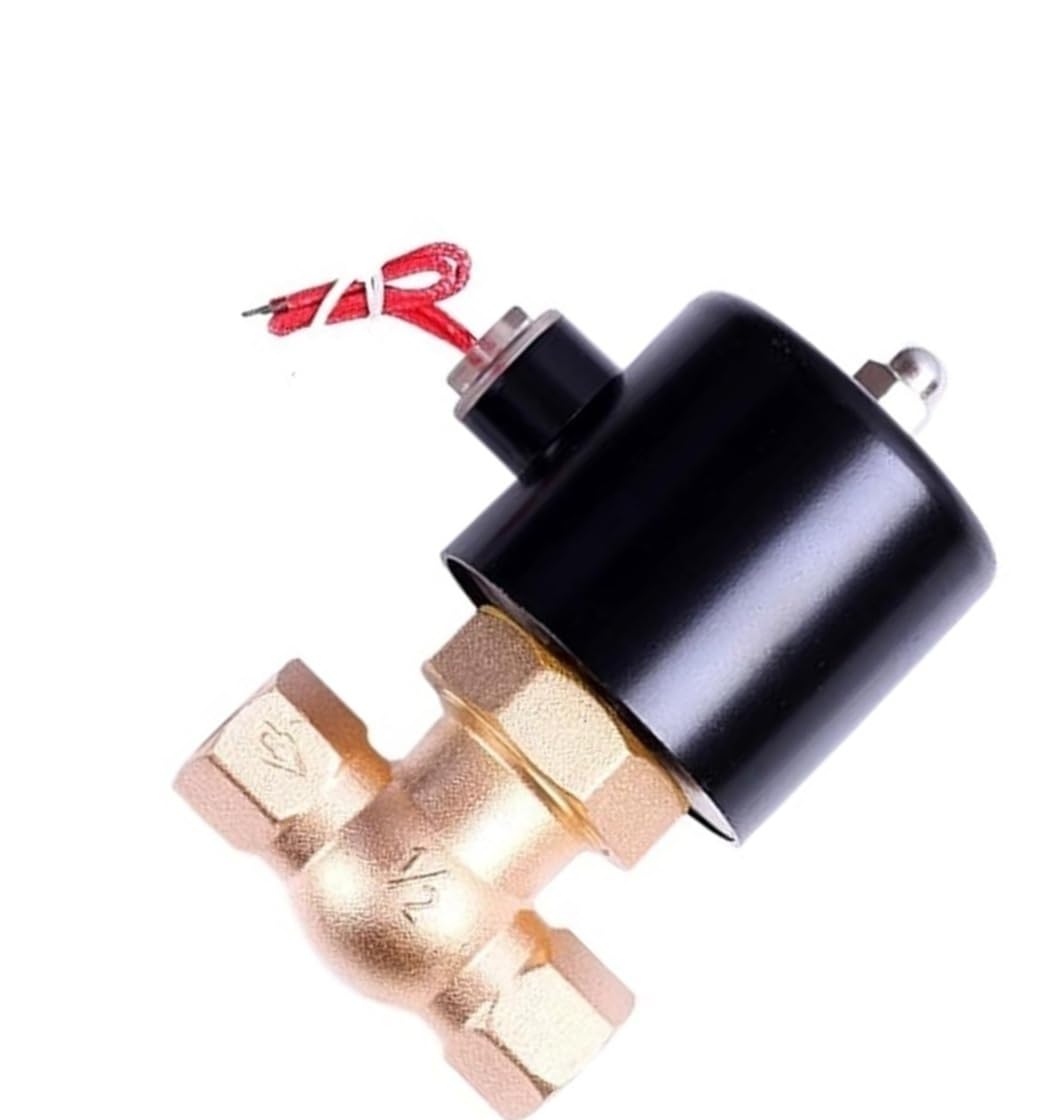 Électrovanne laiton 1/2" BSP 12VDC normalement fermée pour fluides