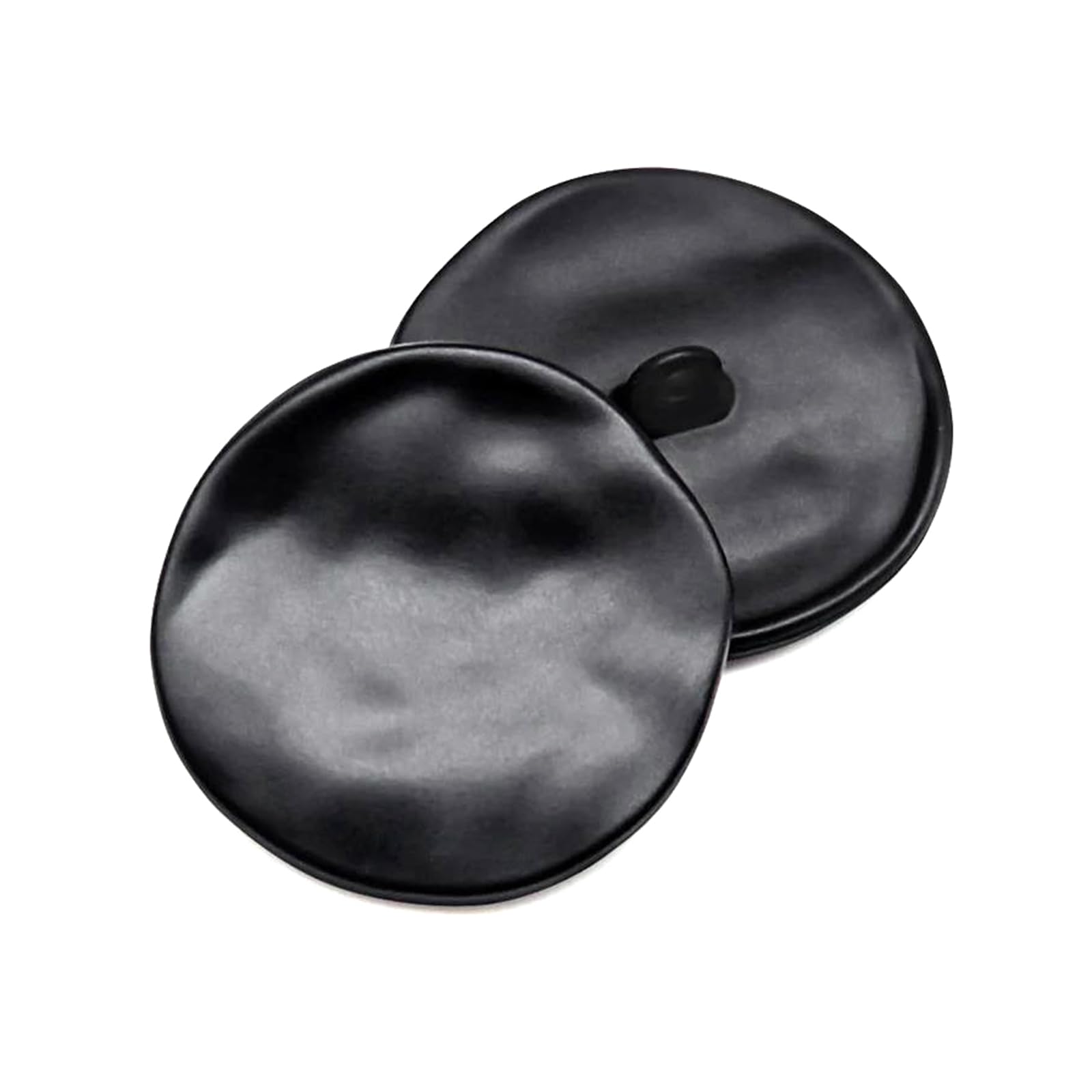 10Pcs 21/25/30mm Irregular Gold Buttons for Shirt,A Black,21mm