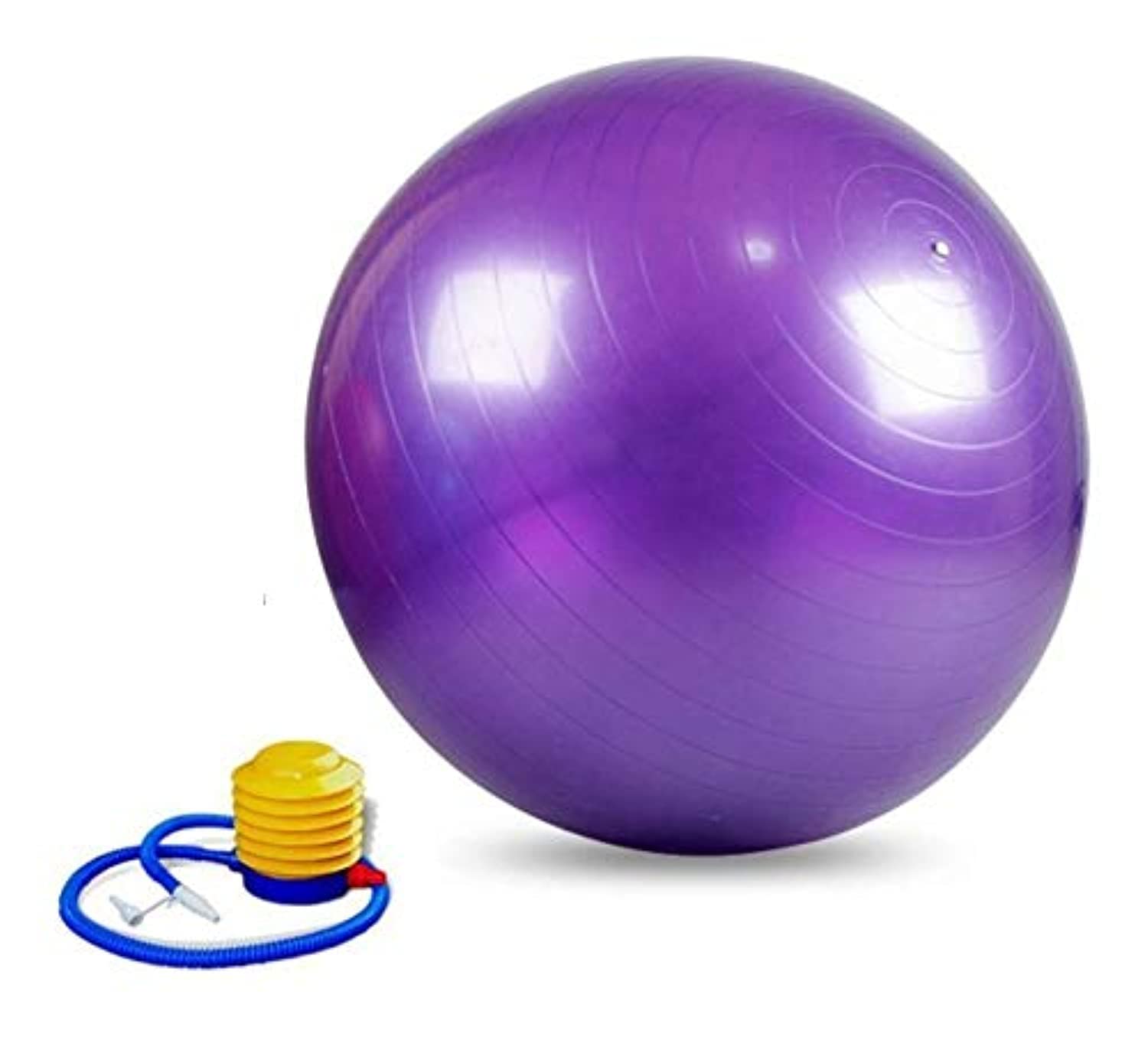 95cm Large Size Yoga Exercise Gym Ball Non-slip Abdominal Fitness Anti Burst Purple