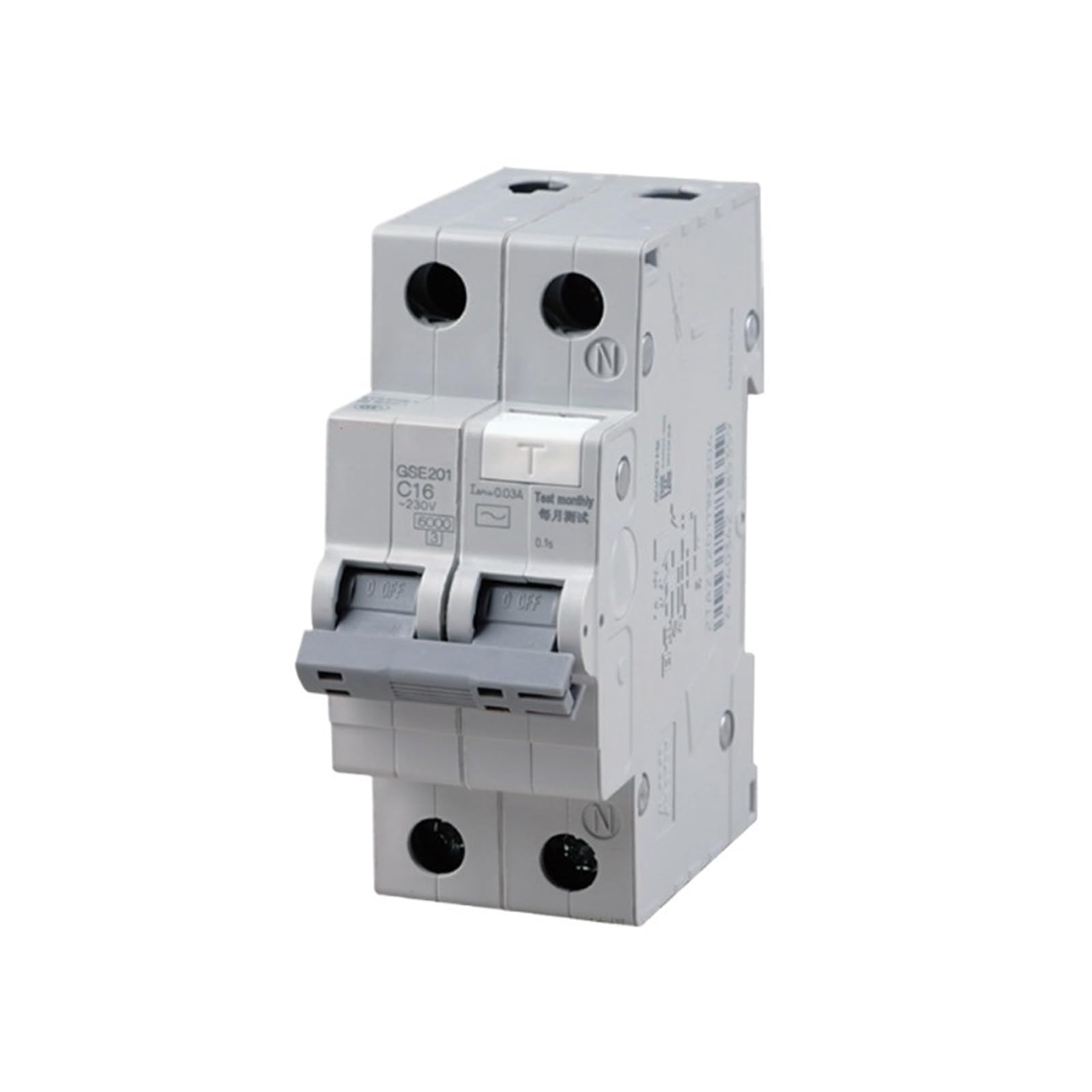 Lhnbgtuiw Gse201 Ac-C20/0.03 Miniature Leakage Circuit Breaker Gse201 Ac-C40/ C63/C50/C10/C25
