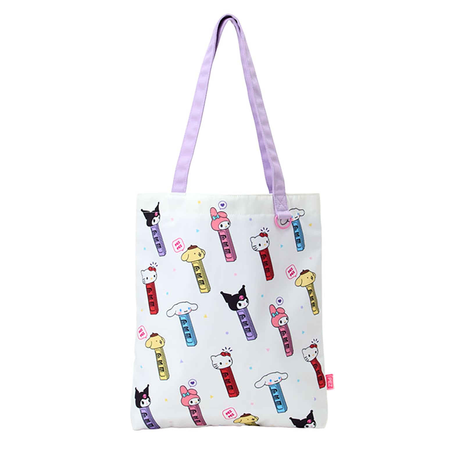 Sanrio Characters PEZ Tote Bag Polyester A4 Size Magnetic Snap Japan