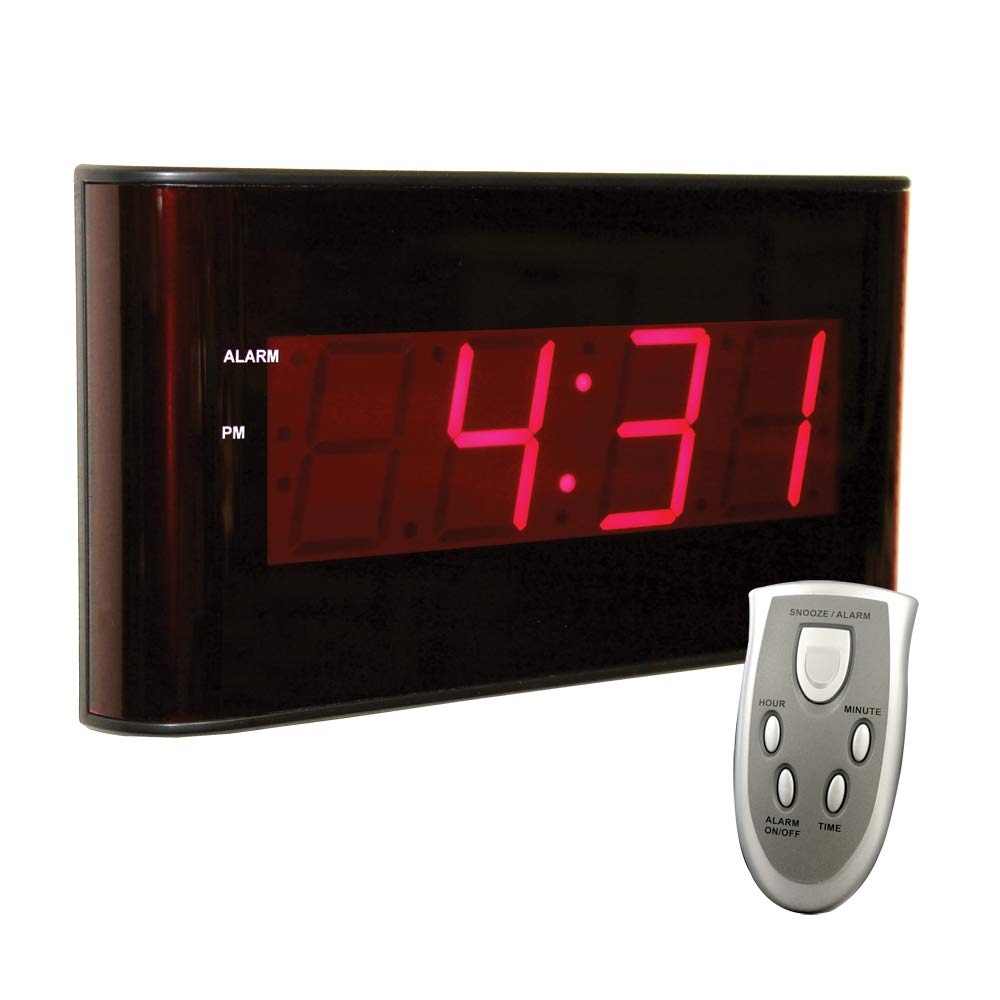 Sper Scientific 810010 Wall Clock, Large LED Display, 2.5" H x 1.25" W