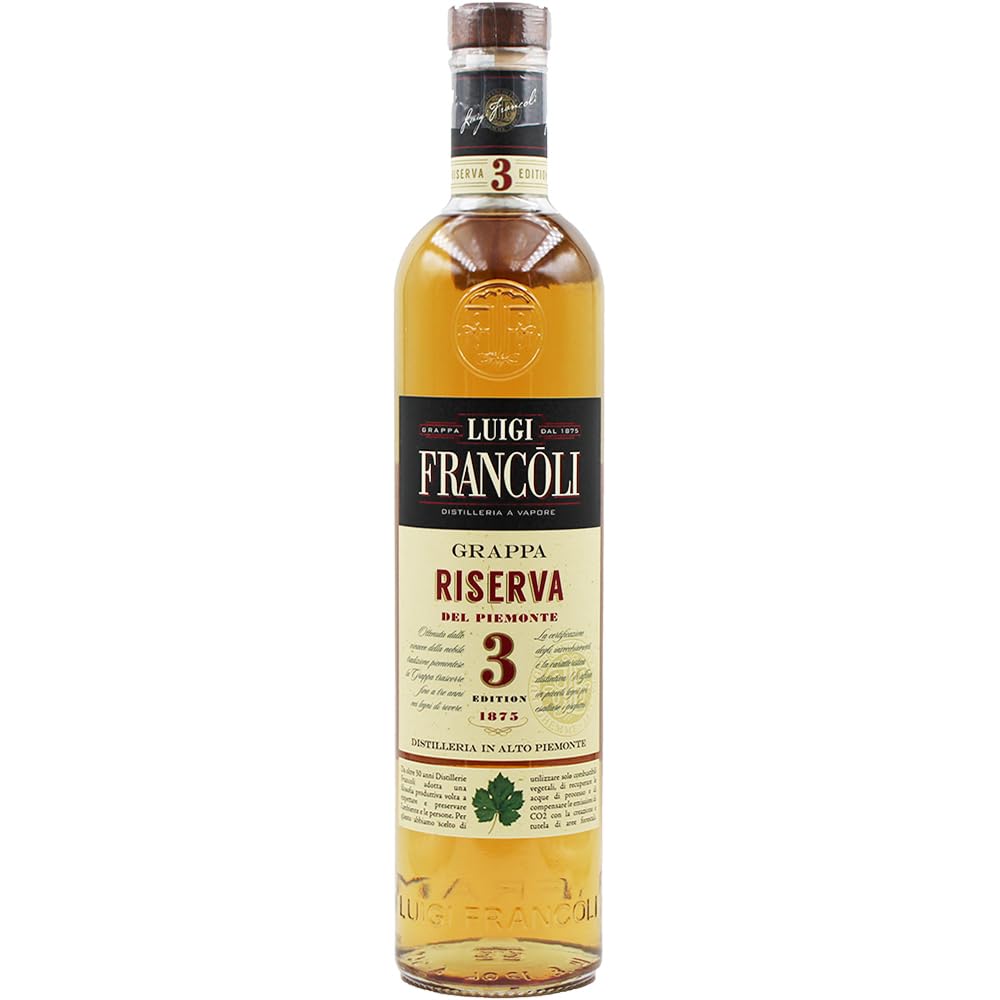 Luigi Francoli 3 Anni RISERVA Grappa del Piemonte 41,5% Vol. 0,7l