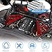 Engine Bay Panel Cover Trim Compatible with Chevrolet Corvette C8 Stingray 2020-2024 Aluminum Alloy 2PCS Engine Compartment Left Right Protection Leakproof Cover Trim Accessories (Red-Style B)