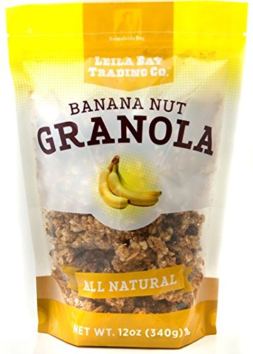 Leila Bay Trading Company Banana Nut Granola, 12 Ounce Pouch