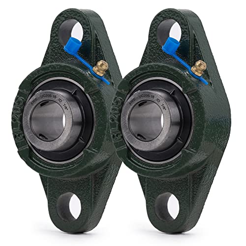Image of XIKE 2 Pcs UCFL205-15 Bore 15 /16 inch Pillow Block Flange Mounted Ball Bearings.