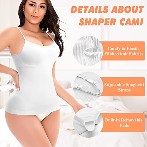 Camisete Modeladora Feminina com Sutiã Embutido, Controle de Barriga e Alças Ajustáveis, Modelador C