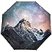 Produktbild Merle House Automatikschirm Sternenhimmel Schnee NASA Mountain Windproof Compact für Reisen Sun Rain Outdoor Umbrella