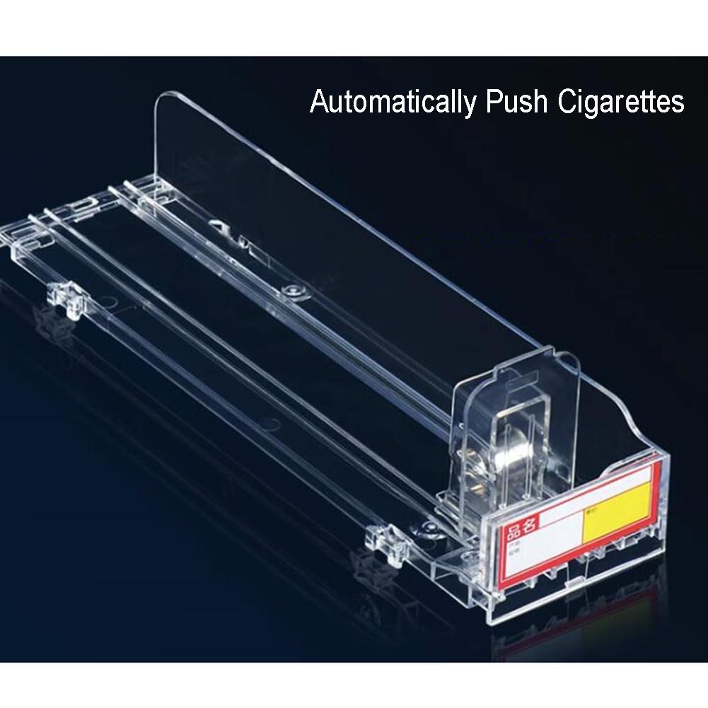 IBOWZ Acryl Riser Displayständer Store-Display-Regale, rechteckiger Acryl-Zigarettenetui-Halter, transparente Drücker, tragbares Display-Rack-Lagerregal, an der Wand montierter Zigarettenständer