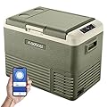 AAOBOSI 12 Volt Refrigerator,42 Quart(40L) Car Refrigerator, -4?-68? Electric Cooler with 12/24V DC & 110-240V AC, Fast Cooling Portable Car Fridge for Camping, Travel, Outdoor