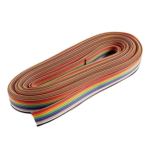 CIYODO 10-pin Rehearsal Line 2 Rolls 5m Flat Ribbon Cable Ideal for Internal Wiring