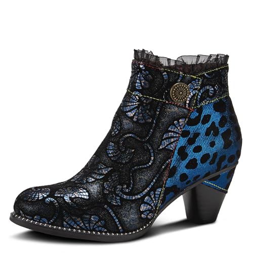 Spring Step L'Artiste Dessa para mujer, Azul (Azul Marino Multicolor), 39 EU
