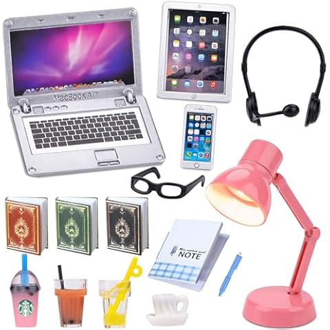 15-Piece Miniature Dollhouse Accessory Set Cover