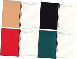 Hemoton Caderno Bobina Bloco De Notas De Trabalho Caderno De Capa Dura Diário Agenda Pautado Caderno A5 Pautado Caderno De Escrita Bloco De Notas De Conferência Pequeno Bloco De Notas De