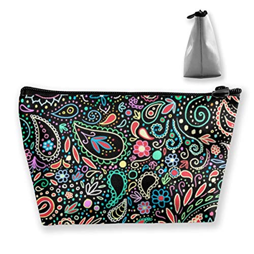 Preisvergleich Produktbild Blacklight Chalkboard Paisley Make-up Pouch Toilettenartikel Aufbewahrung Kosmetiktasche Organizer Clutch Frauen & Mädchen Schulreisebüro
