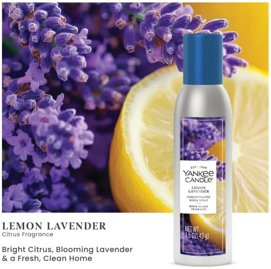 Yankee Candle Popular Fragrances 3-Pack Concentrated Room Sprays (Clean Cotton, Lemon Lavender, MidSummer's Night) - Image 7