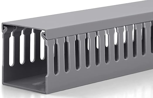 ZhiYo 3 x 3 Inch Server Rack Cable Management,6.4FT Cable Duct Cable ...