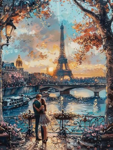 Broderie Diamant 5D kit complet adulte Diamond Painting Paris strass cristal DIY