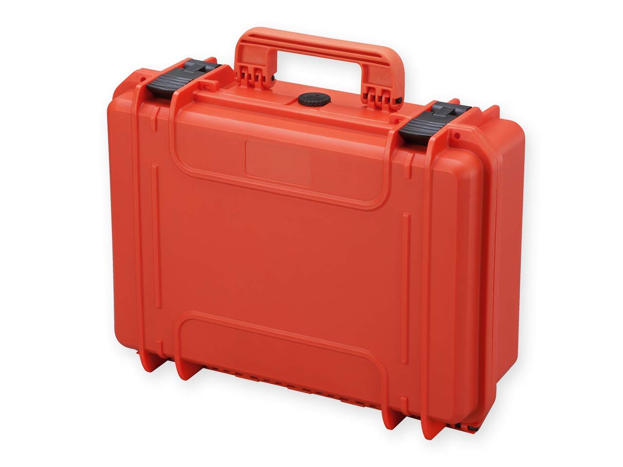 GIMA Case 430, Valigia in Plastica, Dimensione Media, Ermetica e Resistente, Con Inserti in Spugna Interna, Colore Arancione, Certificata IP67