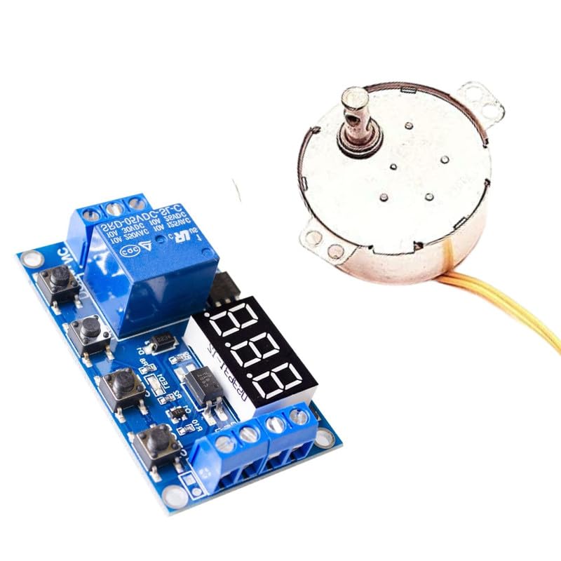ERH India 6 to 30 Volt DC 1 Channel Relay Module Switch with LED Display Trigger Time Delay Circuit with 5/6 rpm Synchronous Motor for Timer Cycle Adjustable and Incubator (B0D2TWRMS2) Amazon Price History, Amazon Price Tracker