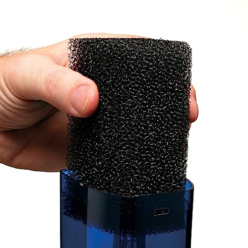 Image of Penn-Plax Cascade 300 Replacement Bio-Sponge - 1 Pack Aquarium Filter Sponge for CIF1 Submersible Internal Media Filter - Easy-to-Clean - Fresh & Saltwater Filtration - Black, 2 x 1.75 x 1.75 Inches