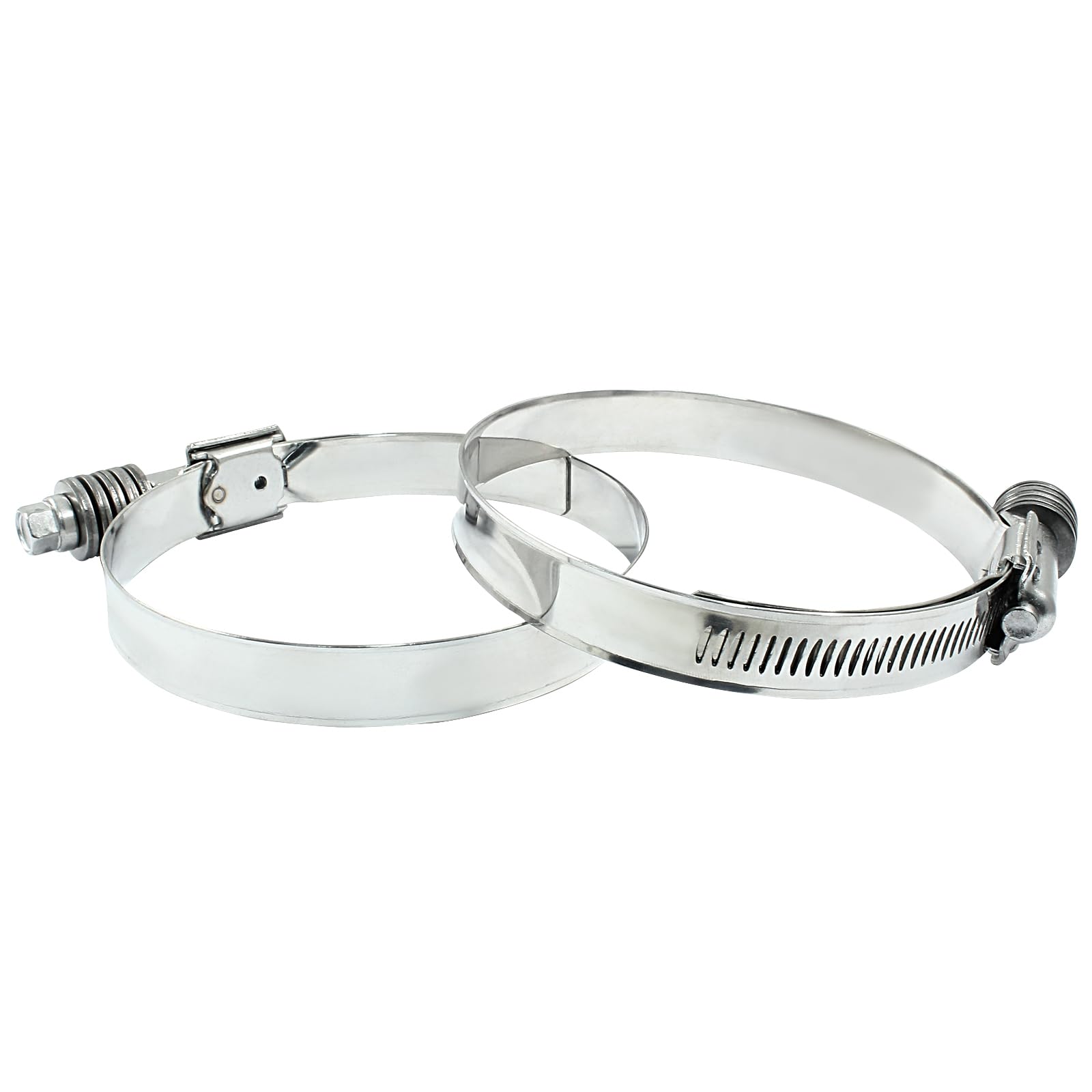 Breeze 63048H Marine Grade Stainless Steel Hose Clamps - 10 Pack, 2-9/16" To 3-1/2" Range (65-89mm), 5/16" Slotted Hex Screw - View #5