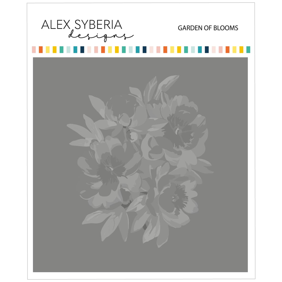 Alex Syberia Designs Multi - Garden Of Blooms Stencil Set