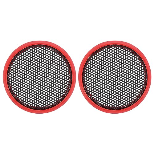 X AUTOHAUX 2pz 1.5'' Rosso Macchina per Audio