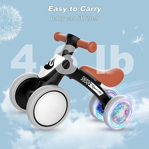 Image of Colorful Lighting Baby Balance Bike Toys for 1 Year Old Boy Gifts, 10-36 Month Toddler Balance Bike, No Pedal 4 Silence Wheels & Soft Seat First Bike, One Year Old Boy Birthday Gift.