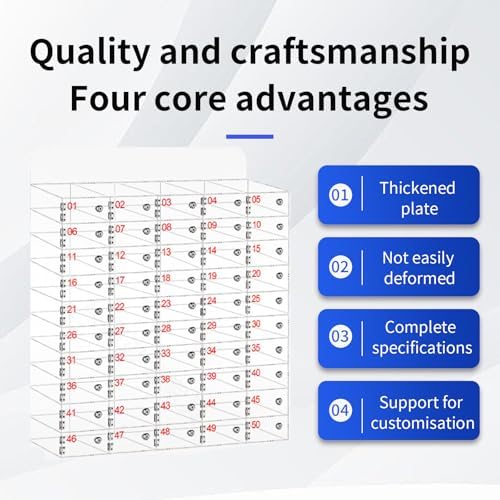 Classroom Cell Phone Locker Box - Lockable Clear Acrylic Storage Cabinet for Schools, Workshops, Gyms & Meeting Rooms - Secure & Durable Storage Solution