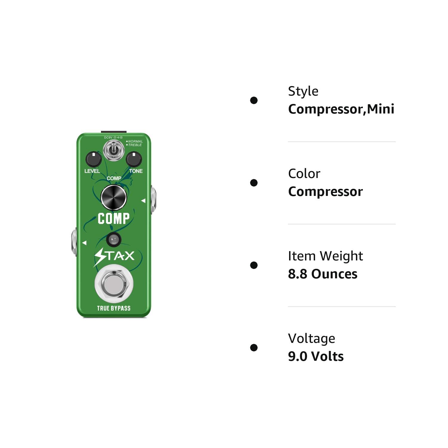 Stax Compressor Guitar Bass Pedal Ultimate Compression